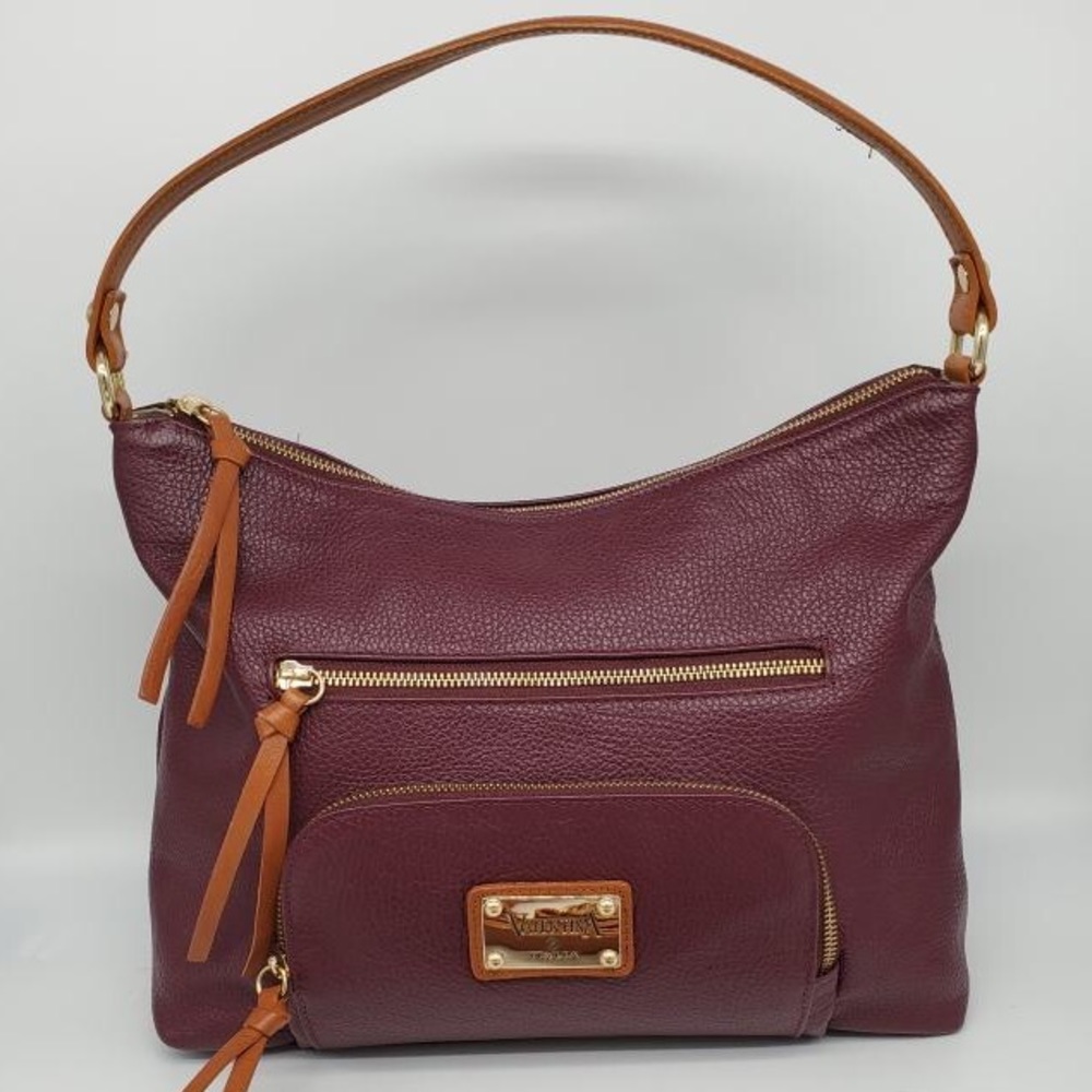 Valentina Pebbled Leather Shoulder Bag